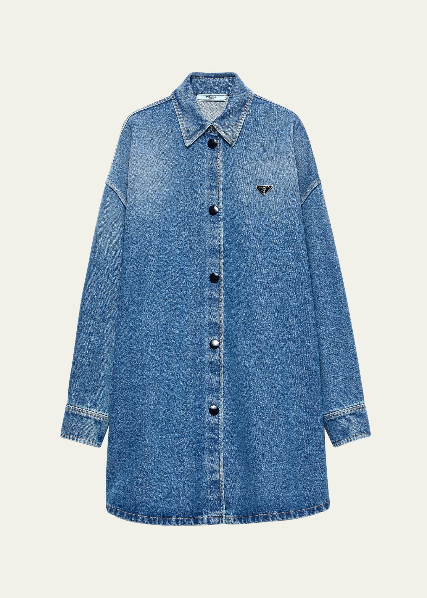 Denim Oversized Shirt - 1