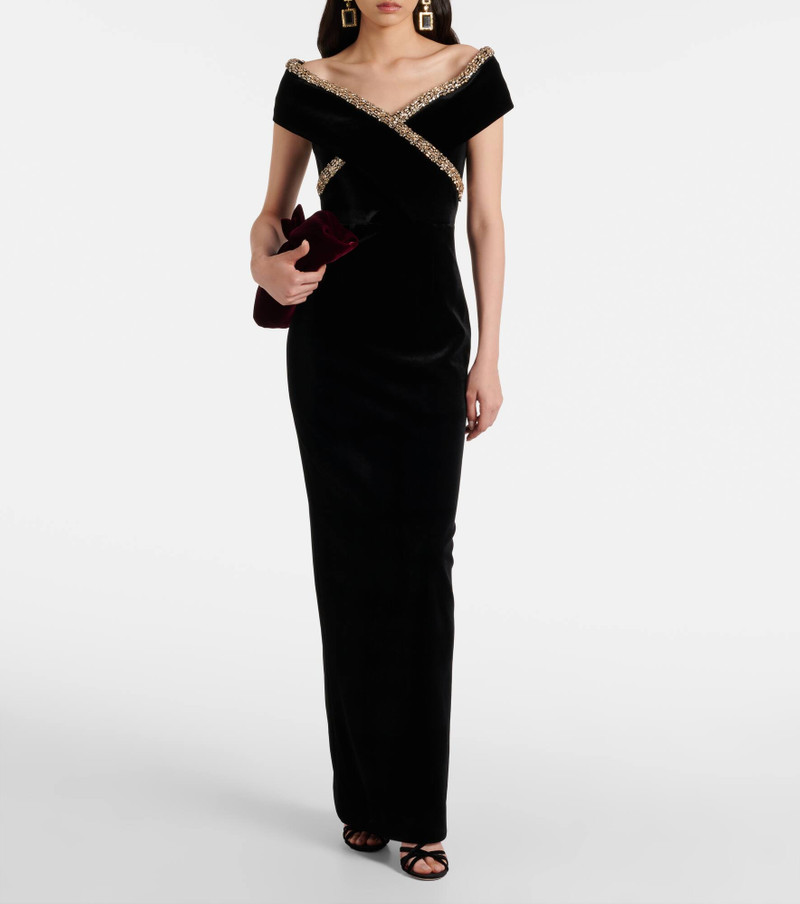 ROLAND MOURET Embellished gown outlook