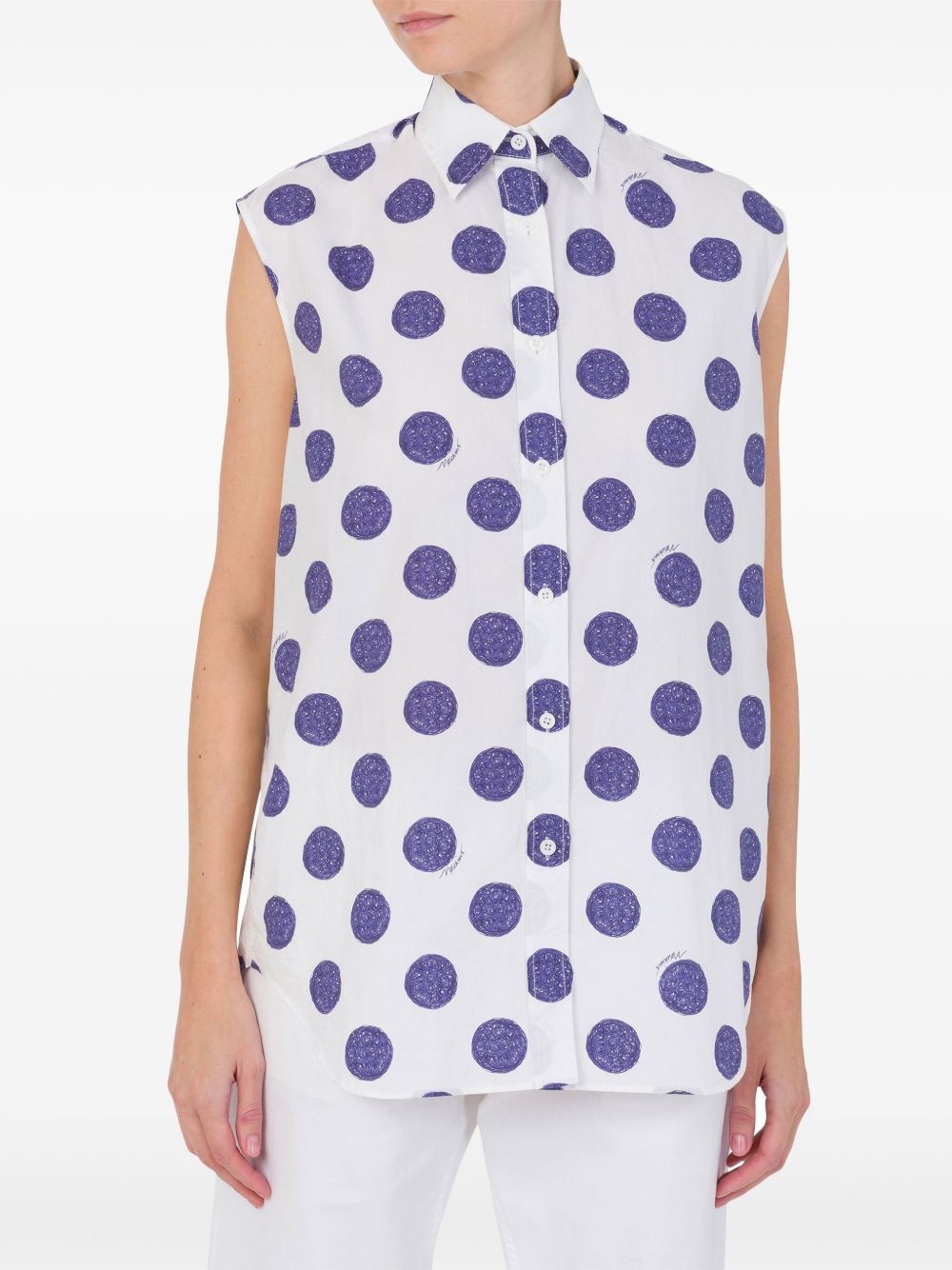 polka dot-print shirt - 2