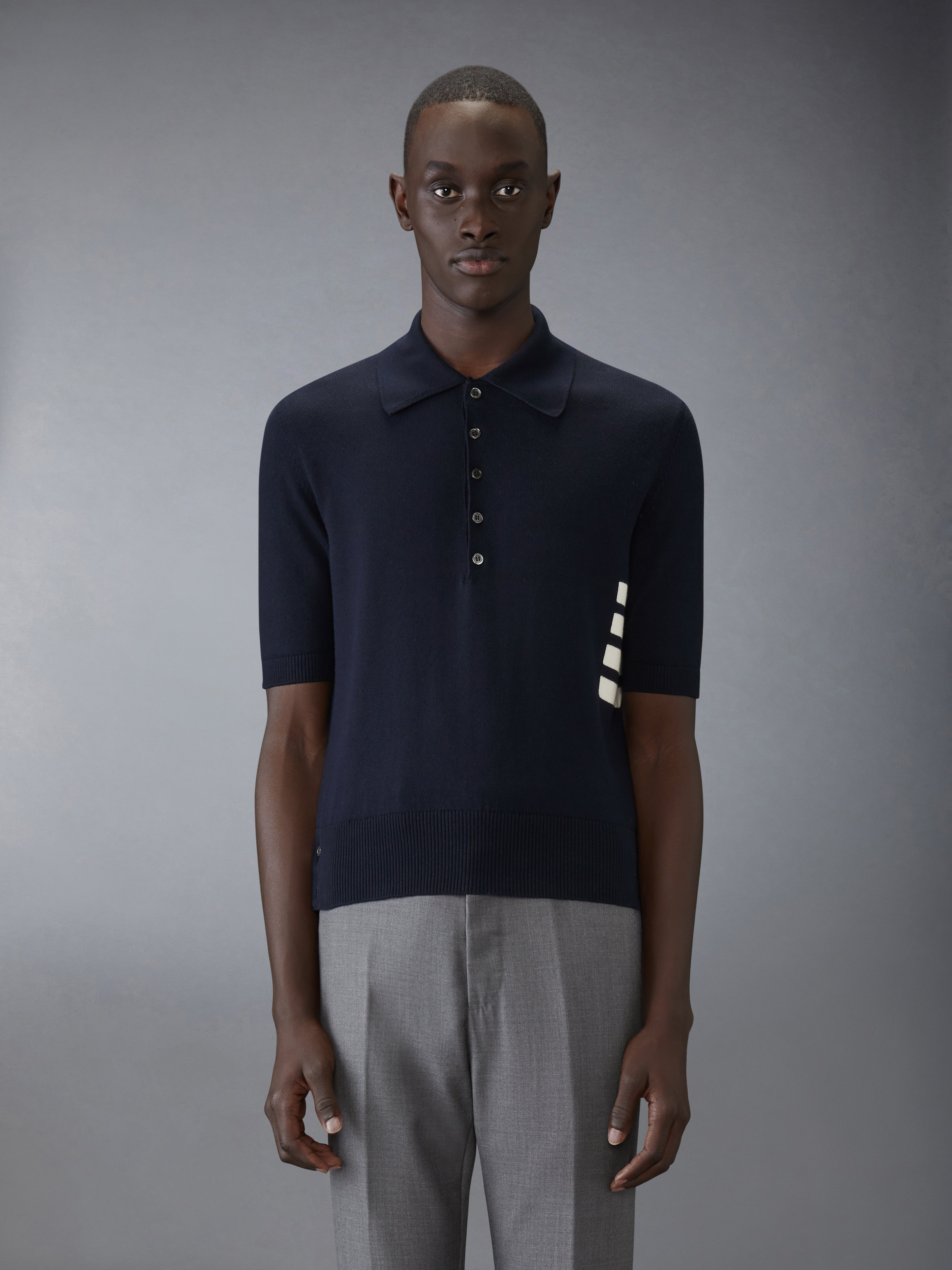 Cotton 4-Bar Relaxed Fit Polo - 2
