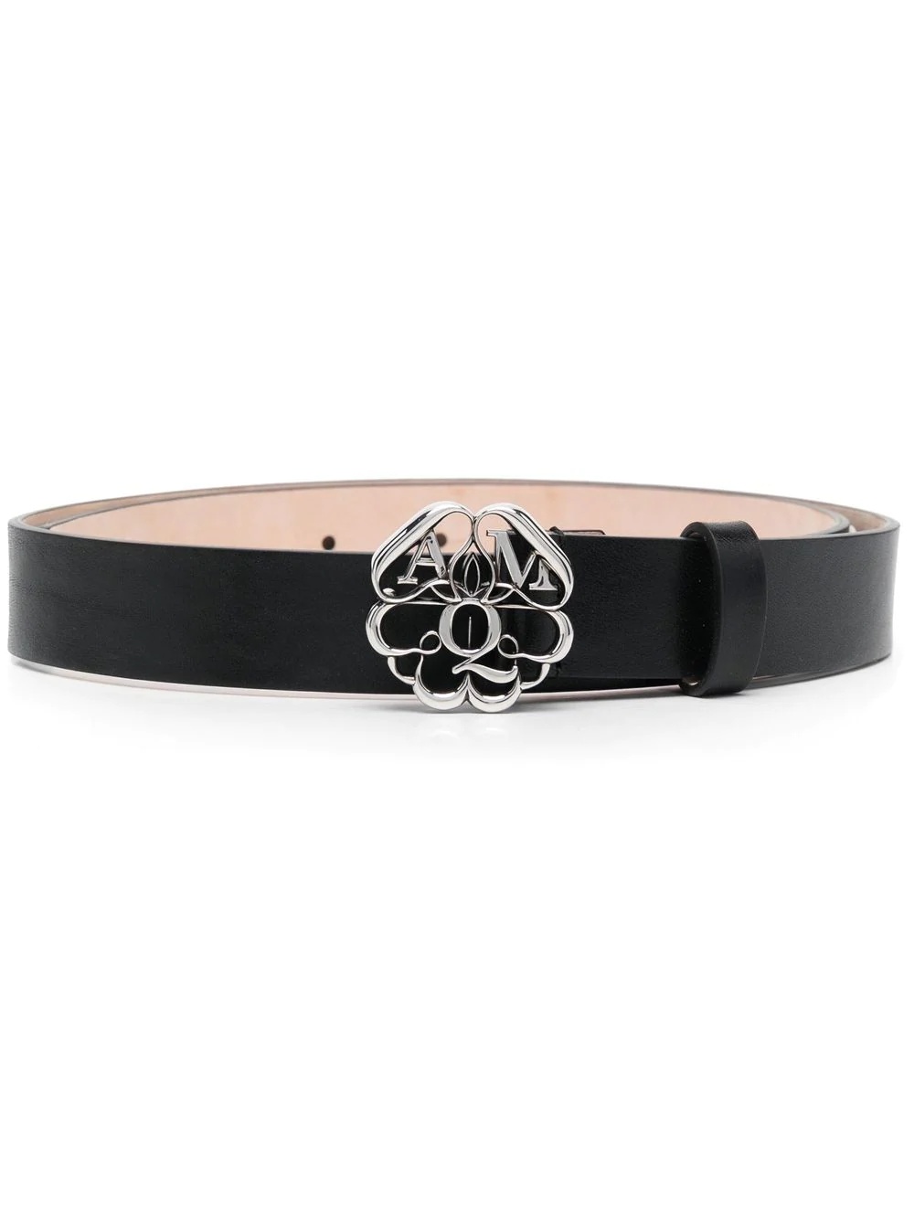 logo embellished buckle belt - 1