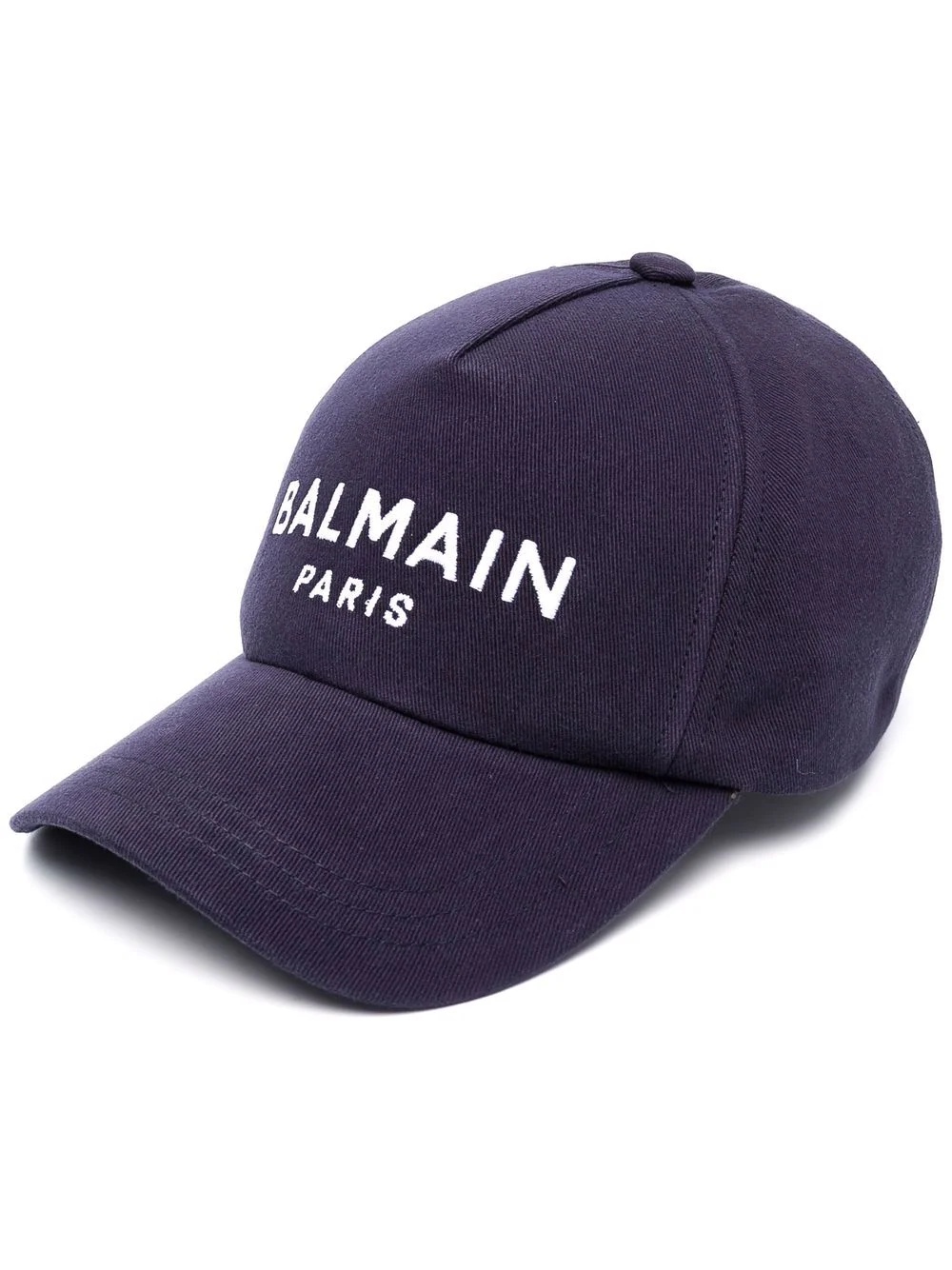 embroidered-logo six-panel cap - 1