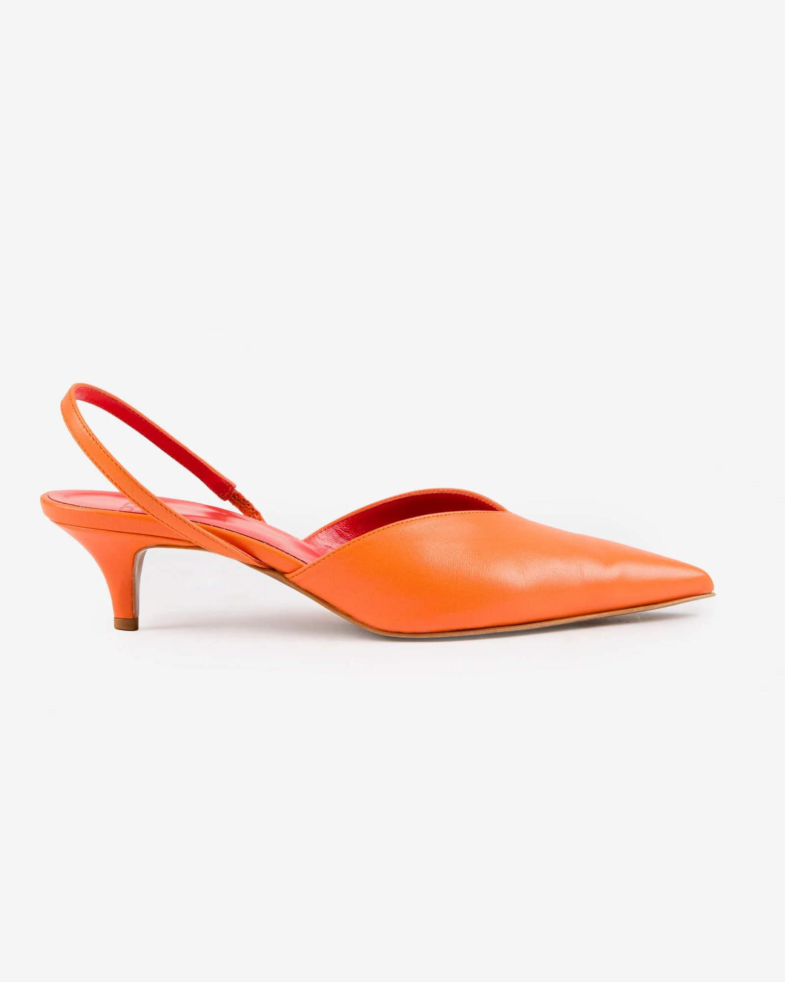 Leather slingback pumps - 1