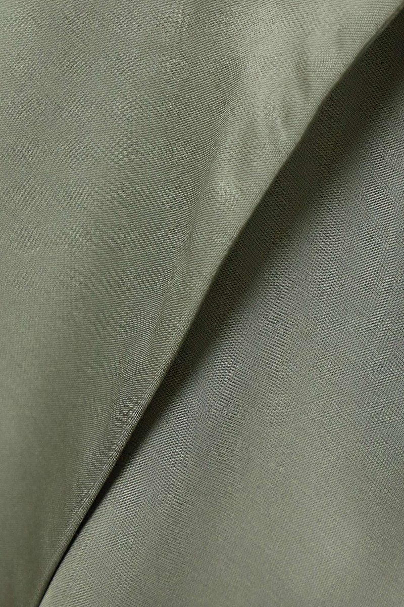 Belted satin-twill blazer 4