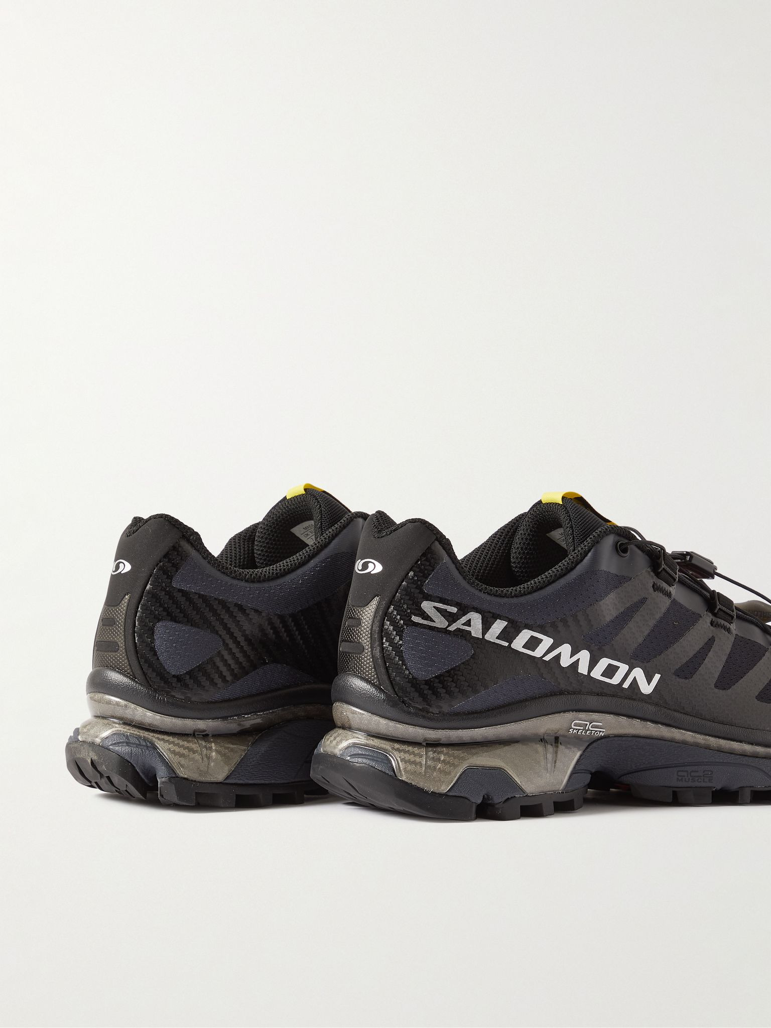 XT-4 Rubber-Trimmed Mesh Sneakers Black - 5