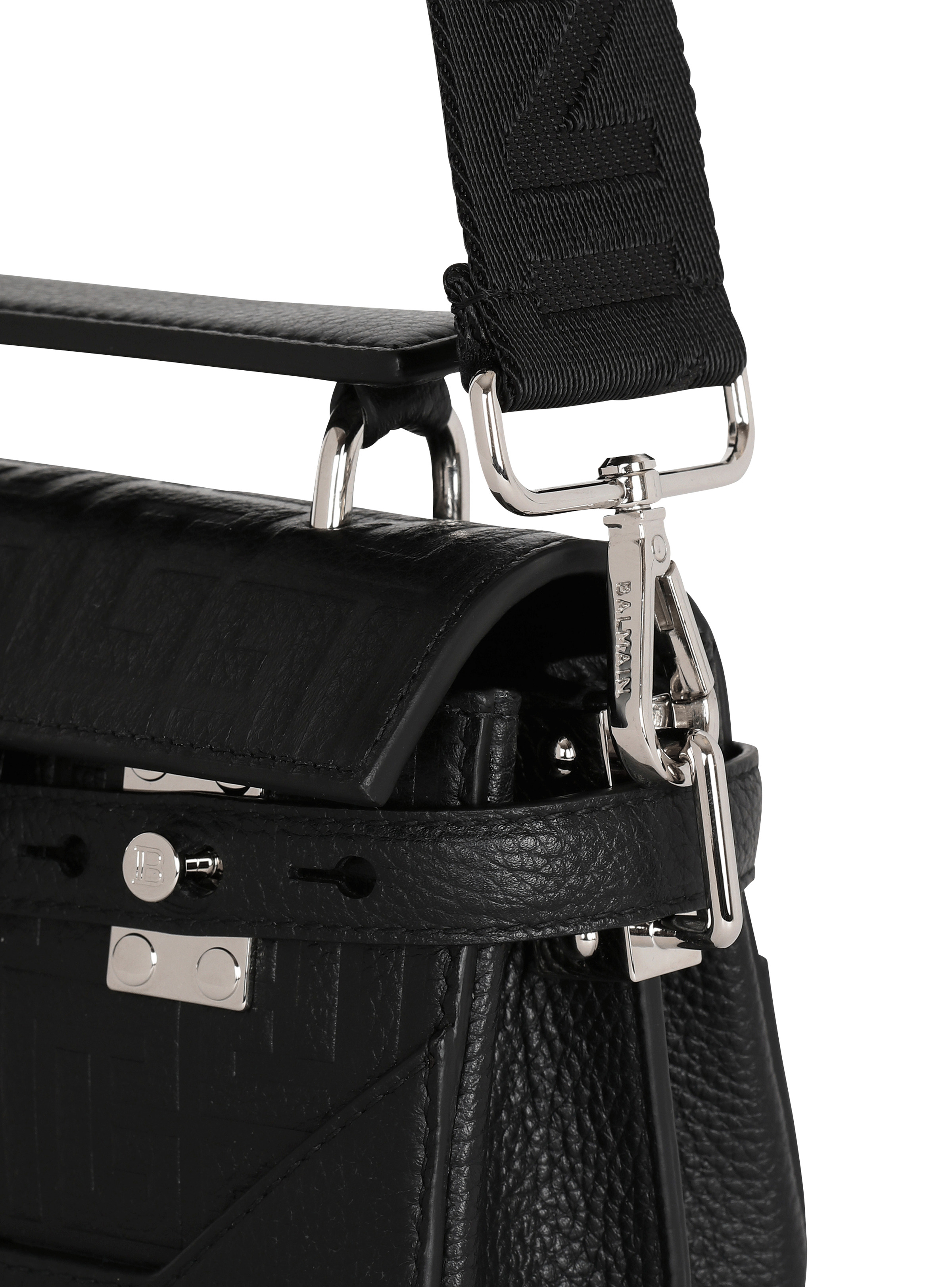 B-Buzz 19 monogrammed canvas and leather bag - 6