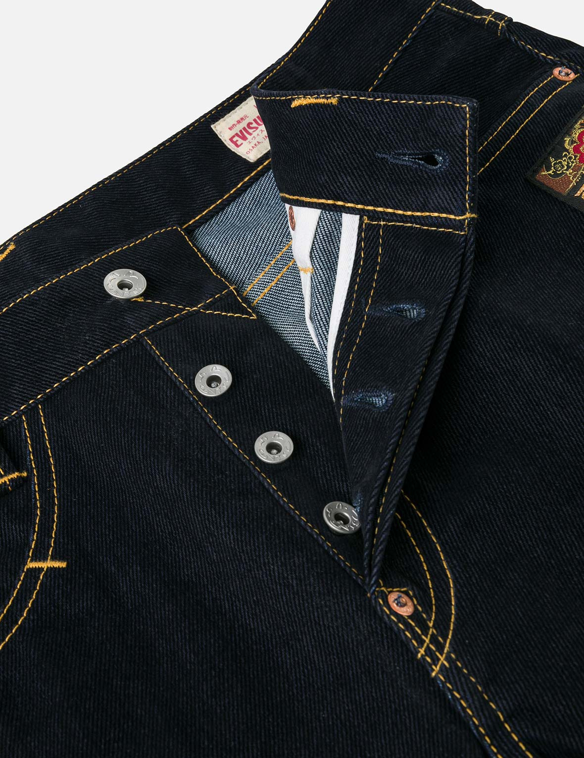 Logo Embroidery and Seagull Print Carrot Fit Jeans #2017 - 9