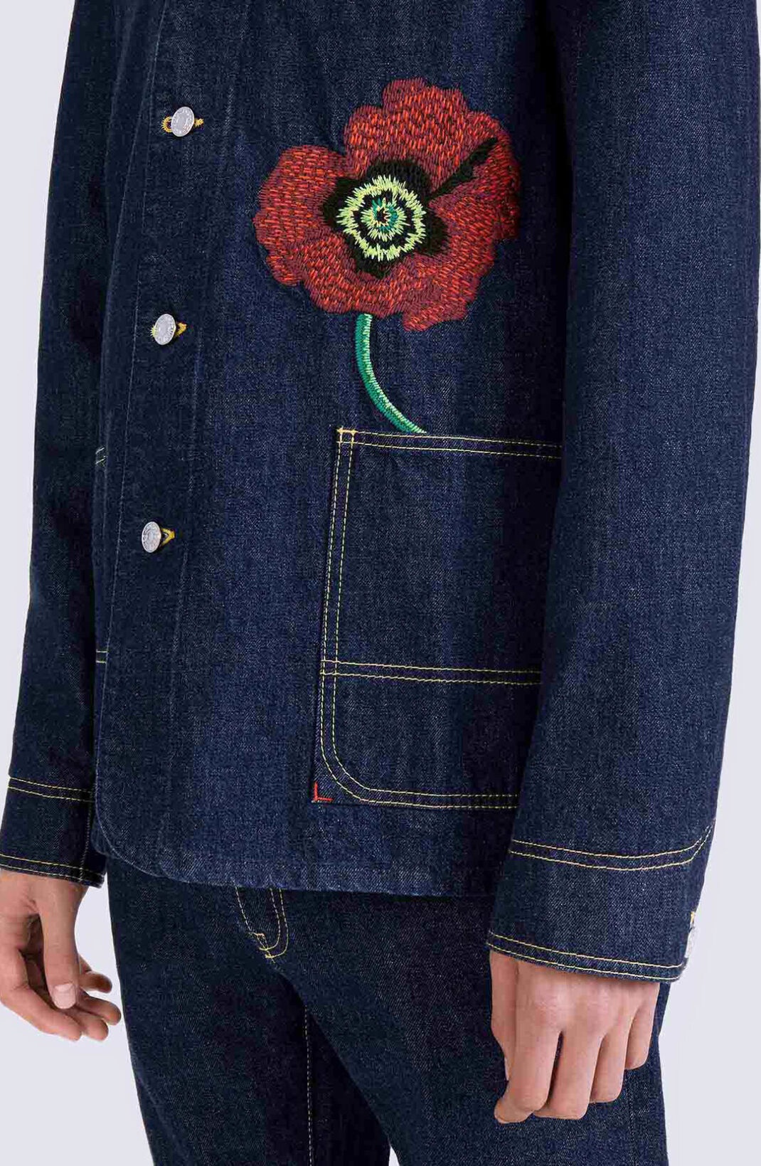 KENZO 'KENZO Poppy' workwear denim jacket | REVERSIBLE