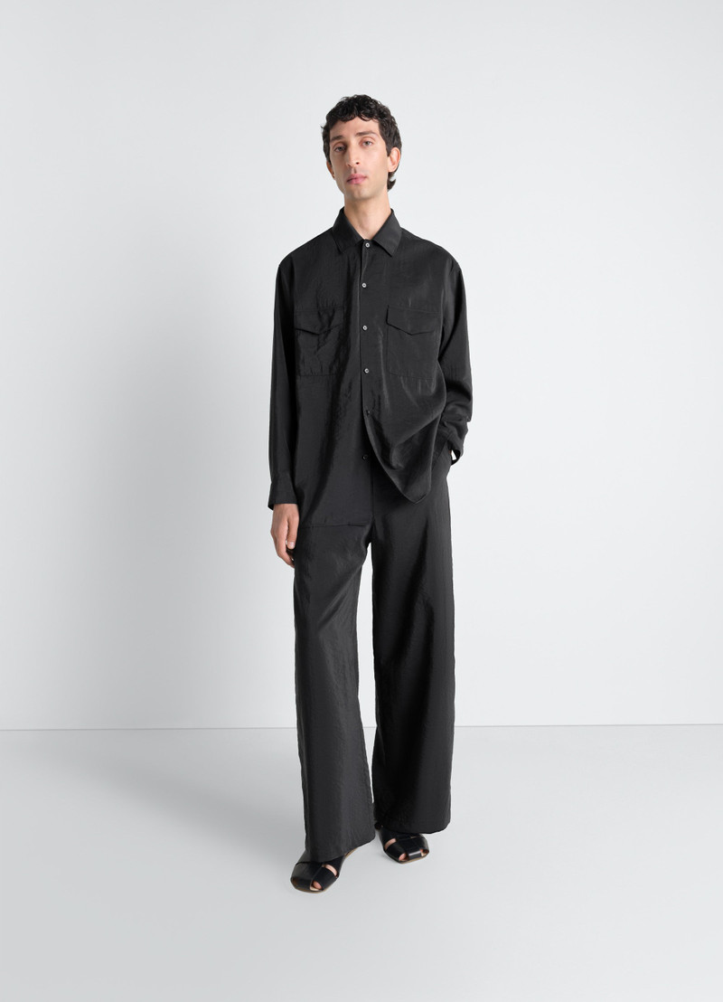 Lemaire CONVERTIBLE COLLAR SHIRT IN DRY SILK outlook