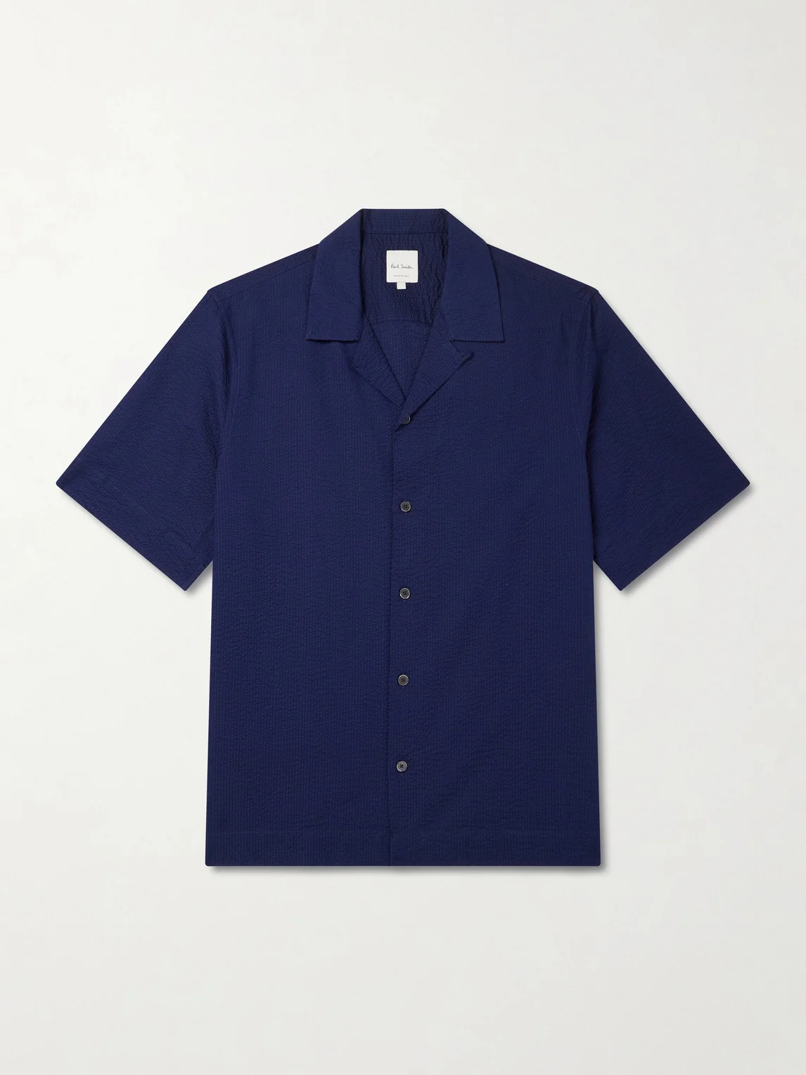 Camp-Collar Cotton-Seersucker Shirt - 1