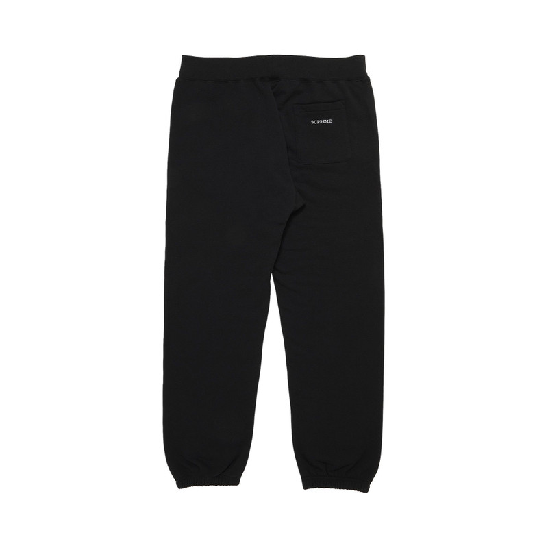 Supreme Supreme x Swarovski S Logo Sweatpant 'Black' outlook