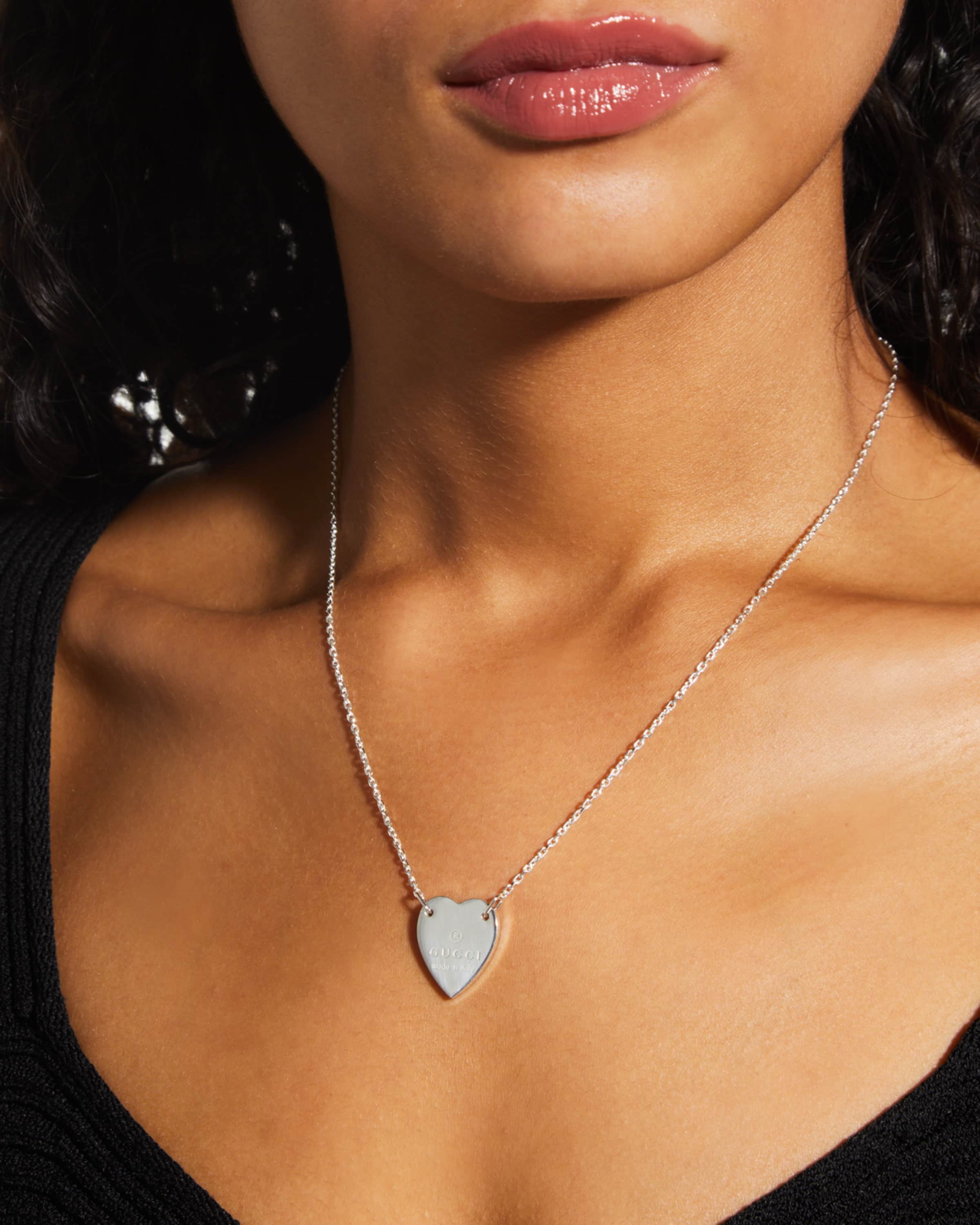 Engraved Heart Trademark Necklace - 2