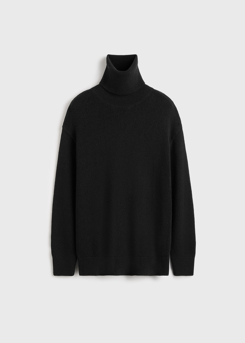 Longline turtleneck black 1