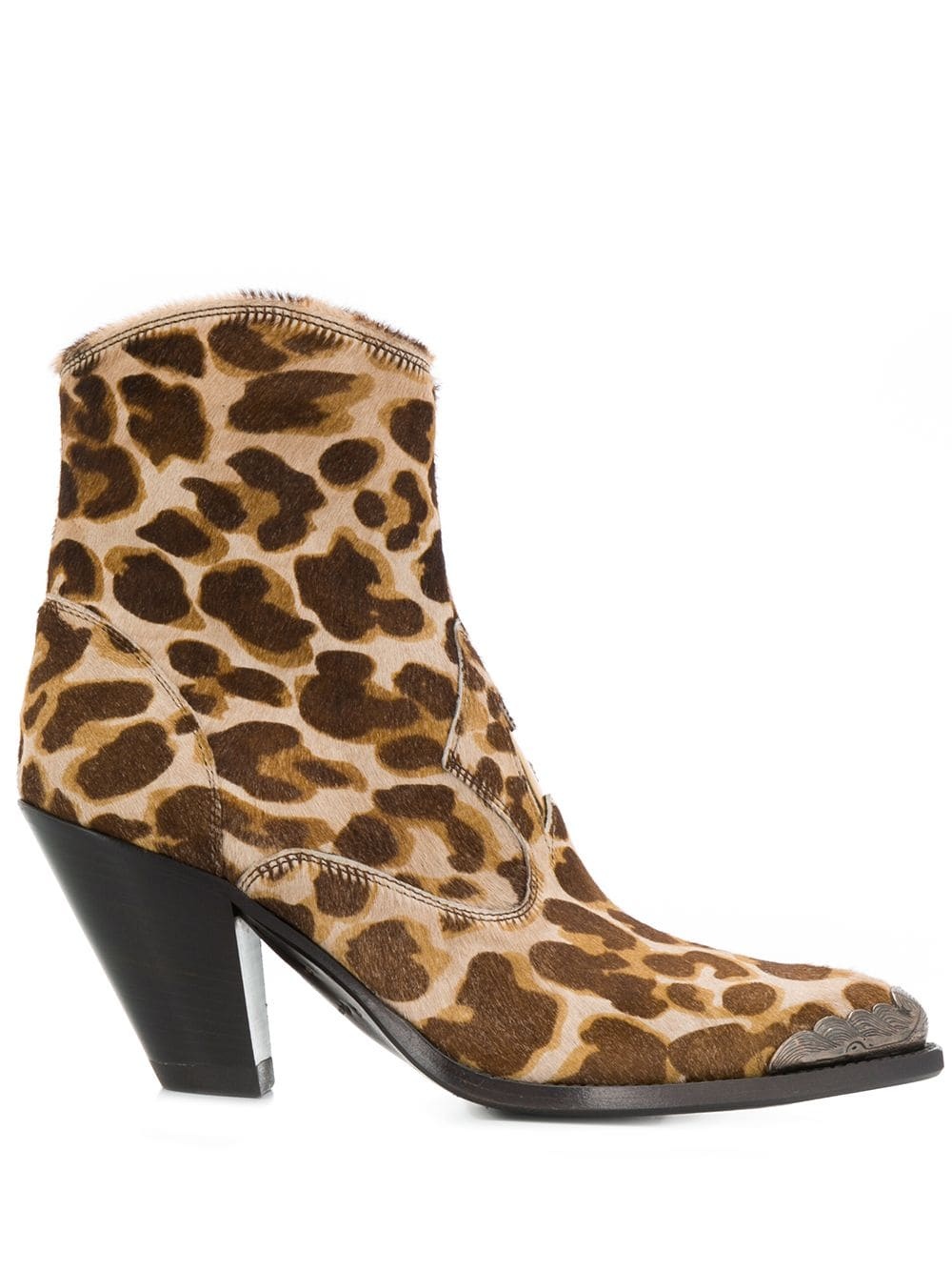 leopard-print boots - 1