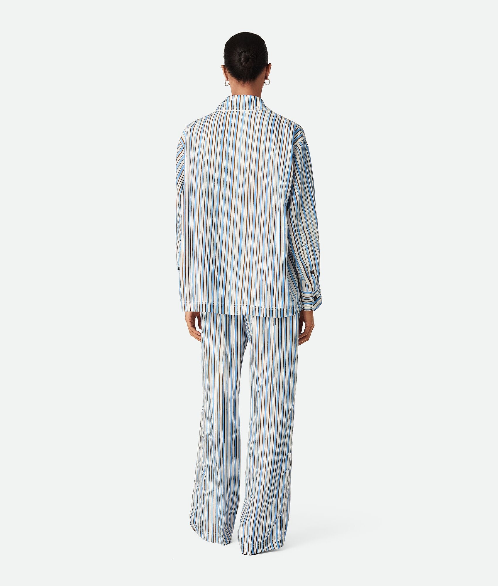 Striped Silk Pyjama Set - 3