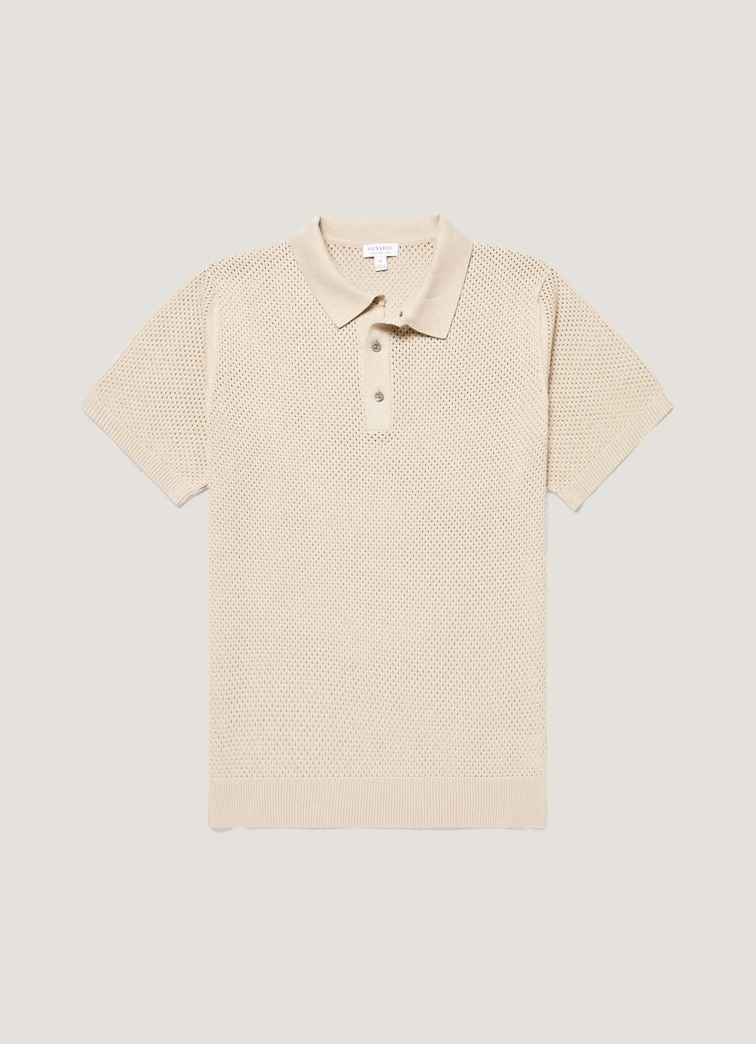 Cotton Mesh Polo - 1