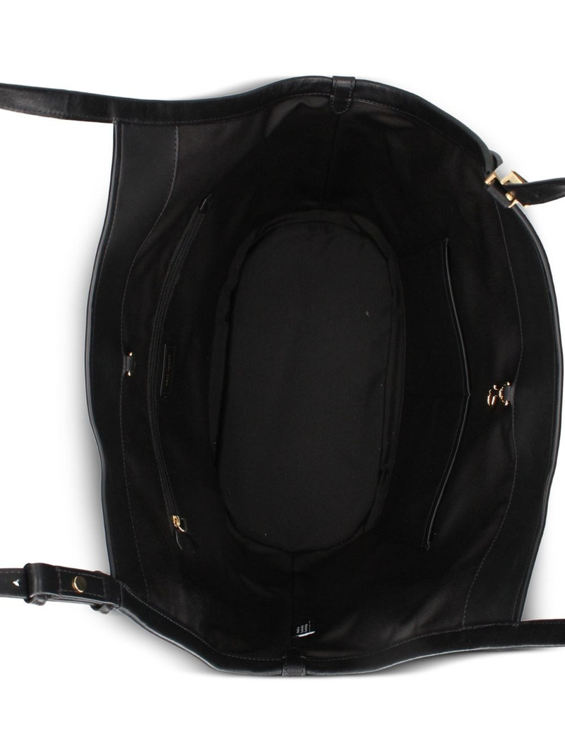 Deco Tulip leather belt tote bag 4