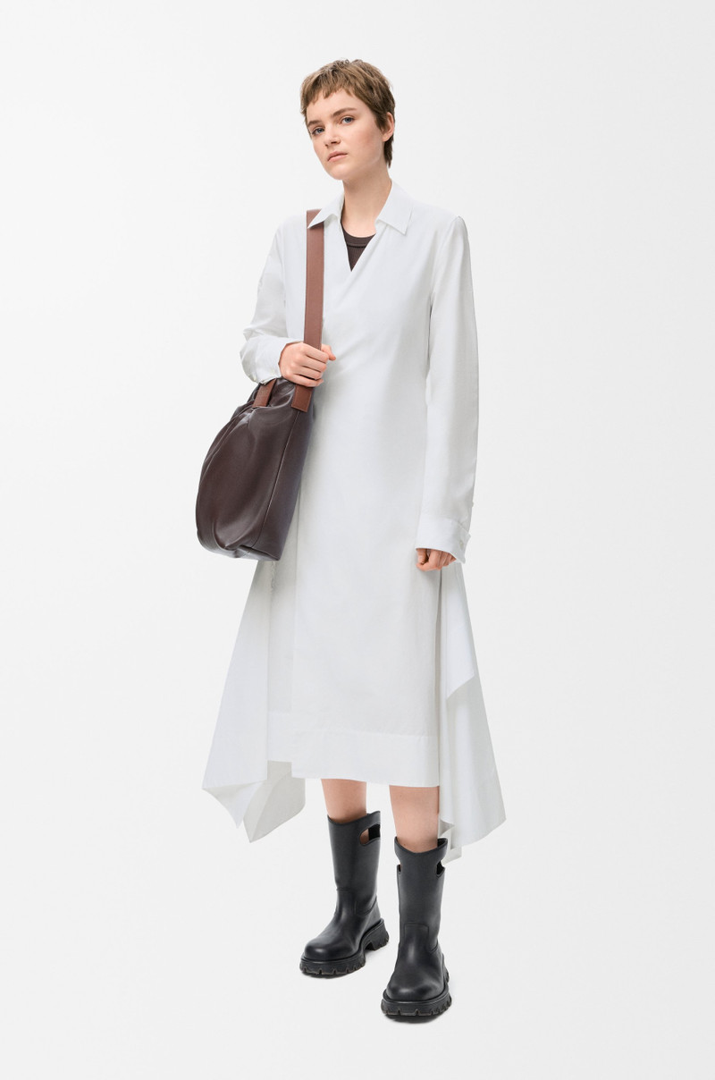 Loewe Draped dress in cotton outlook