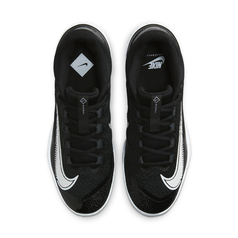 Nike Alpha Huarache Elite 4 Low MCS 'Black White' FD6221-001 2