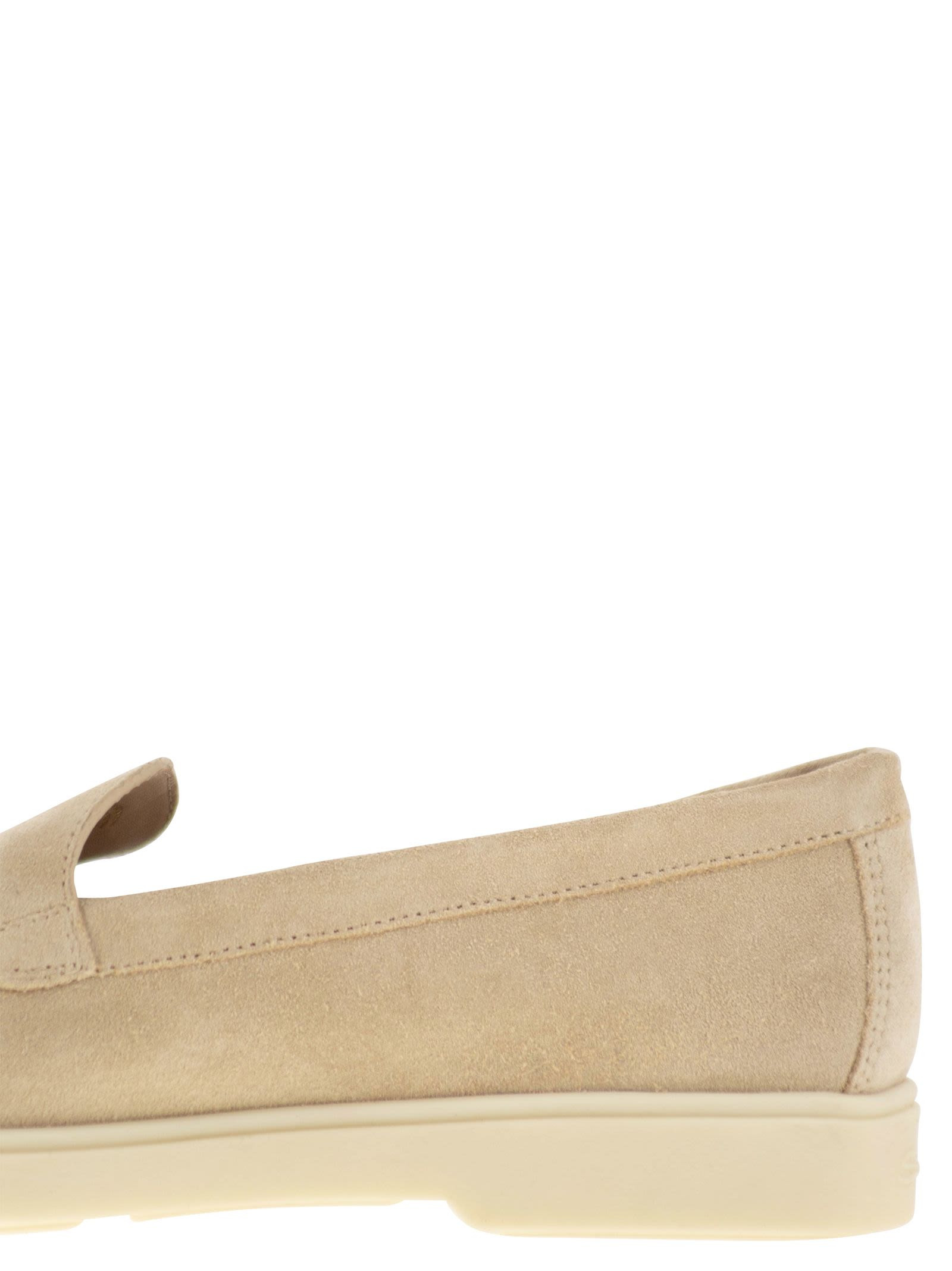 Santoni Women Suede Moccasin - 7