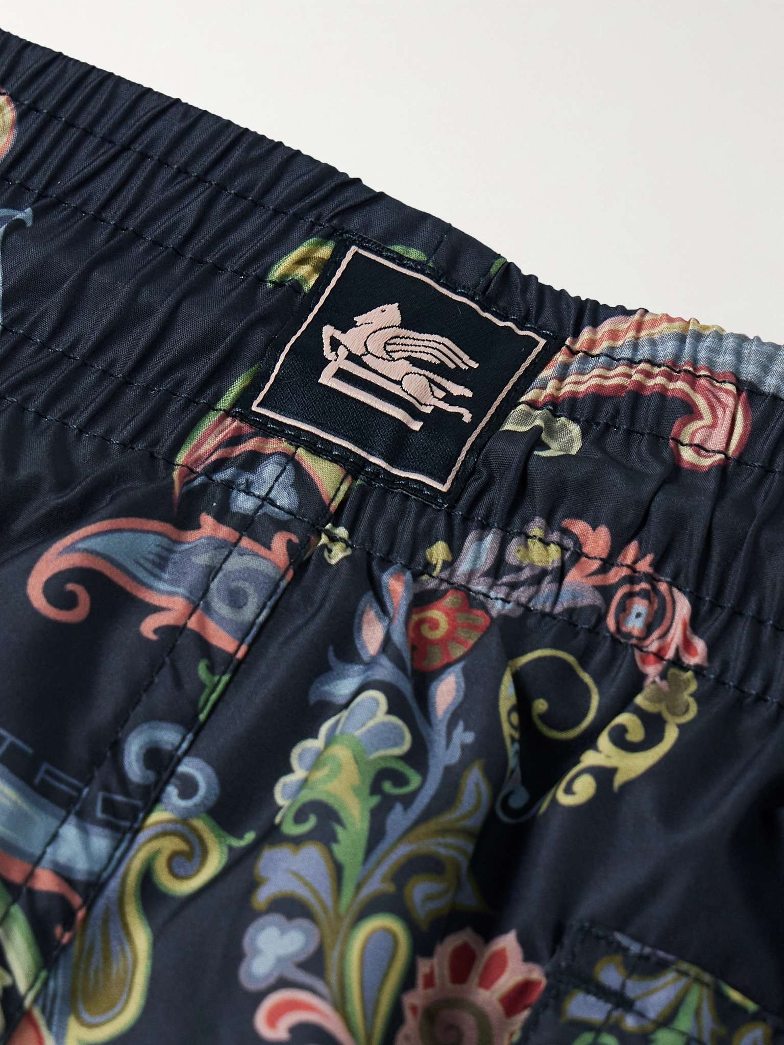 Straight-Leg Mid-Length Paisley-Print Swim Shorts - 4