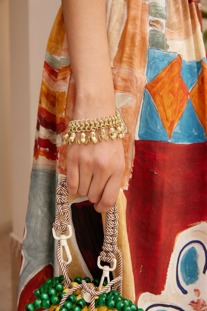 ALÉMAIS Le Jardin Heart Ball Chain Bracelet outlook