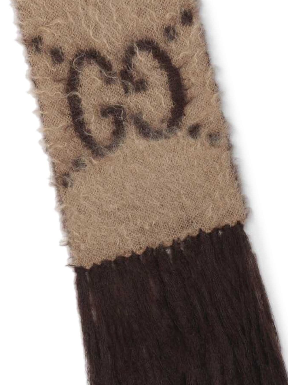 GG jacquard-knit scarf - 3