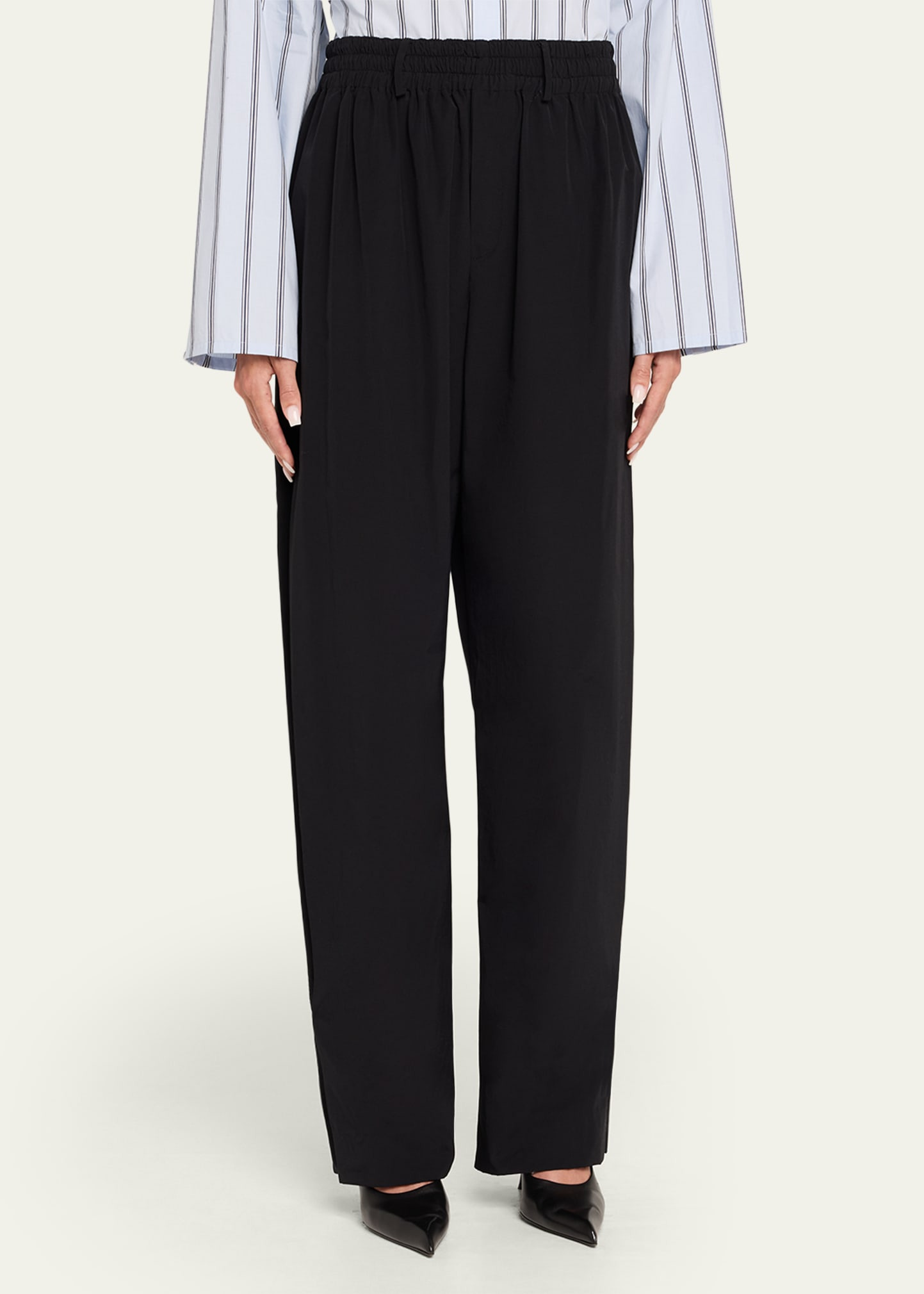 The Tegan Relaxed Wide-Leg Pants - 4