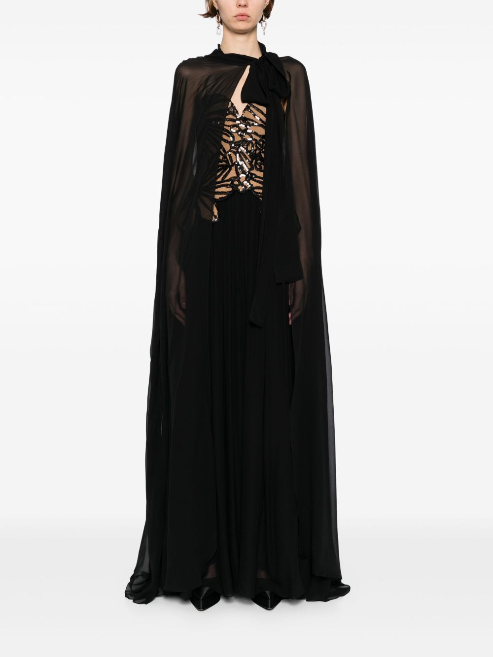 embroidered-sequin dress - 2