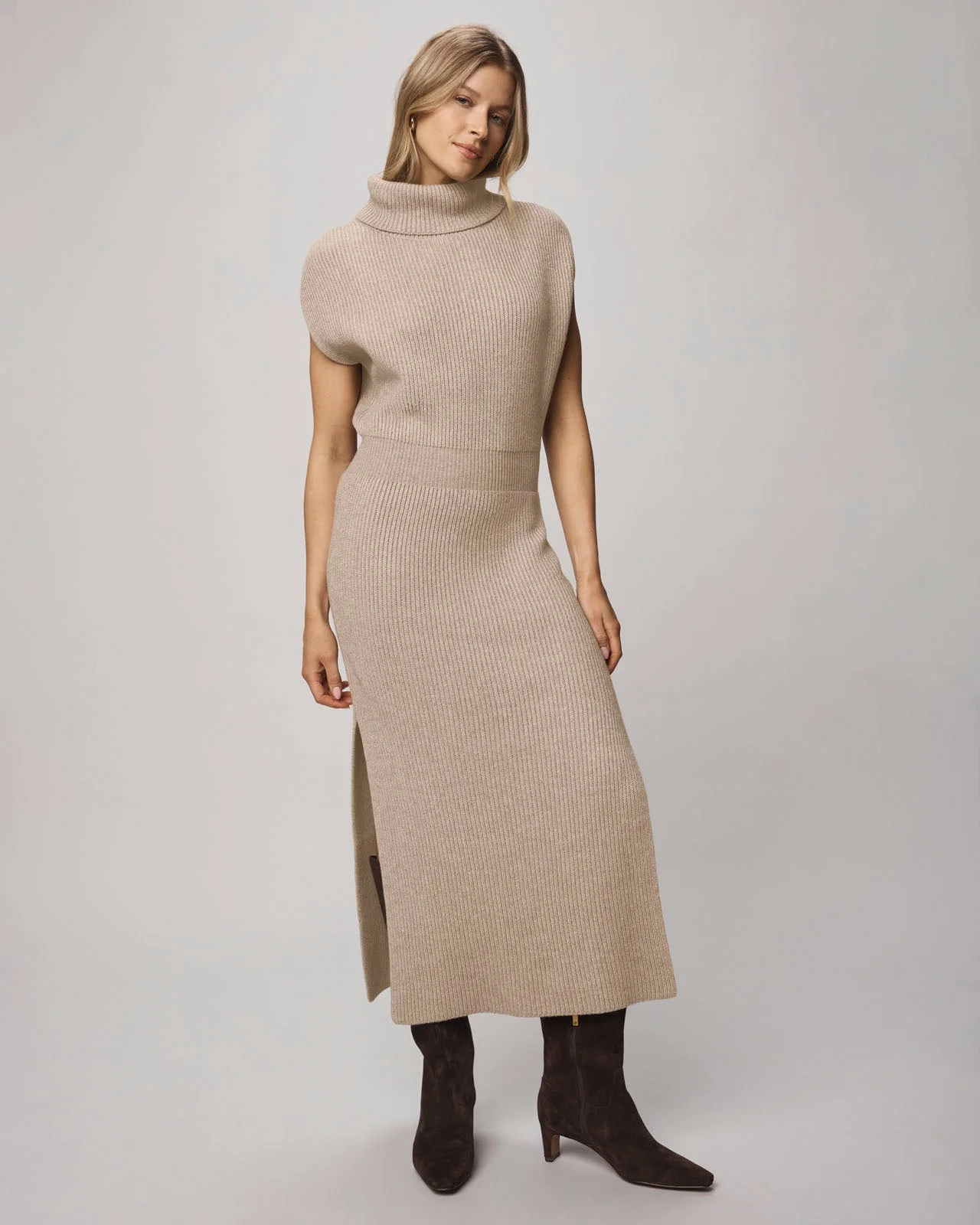 Marigold Cashblend Sweater Dress - 1