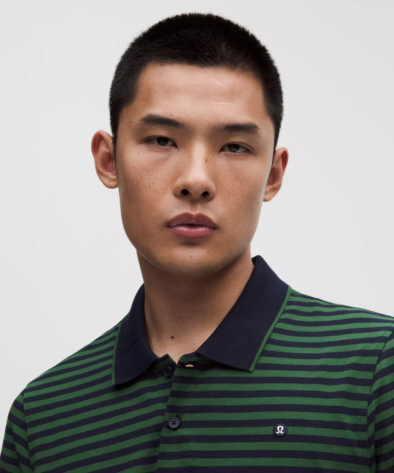 Striped Short-Sleeve Golf Polo 4