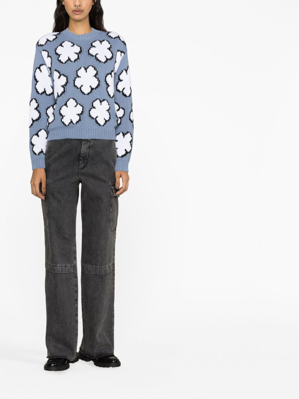 Boke Flower intarsia-knit jumper - 2