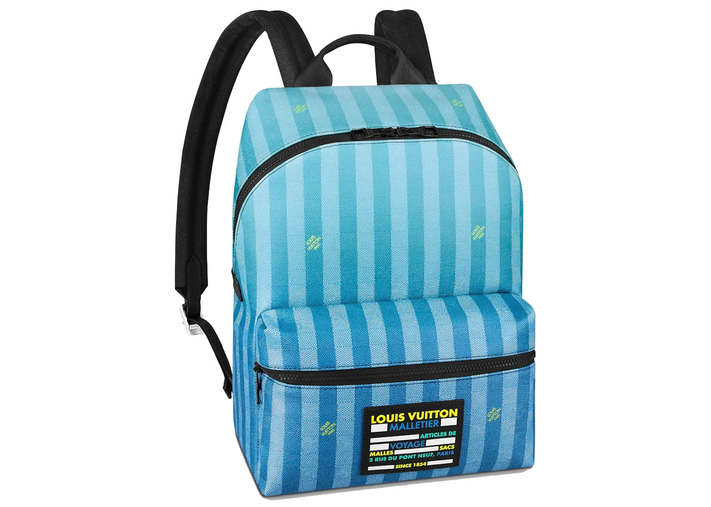 Louis Vuitton Discovery Backpack Damier Stripes Gradient Blue - 1