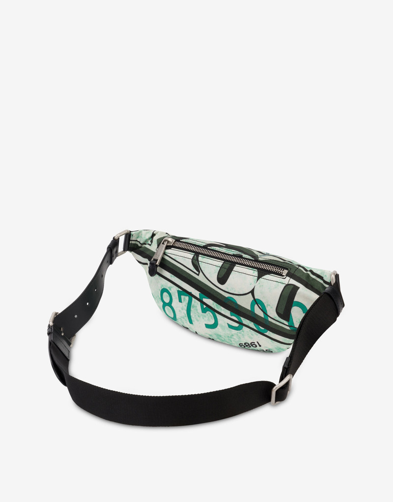 Moschino DOLLAR PRINT NYLON BELT BAG outlook