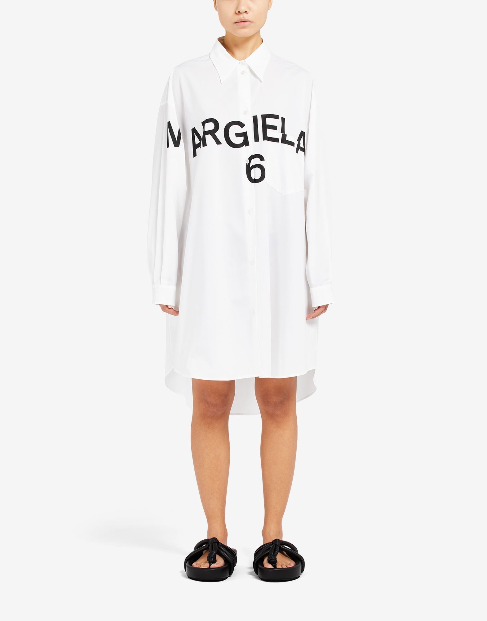 Margiela 6 poplin shirt-dress - 2