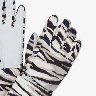 FENDI Multicolor tech fabric gloves outlook