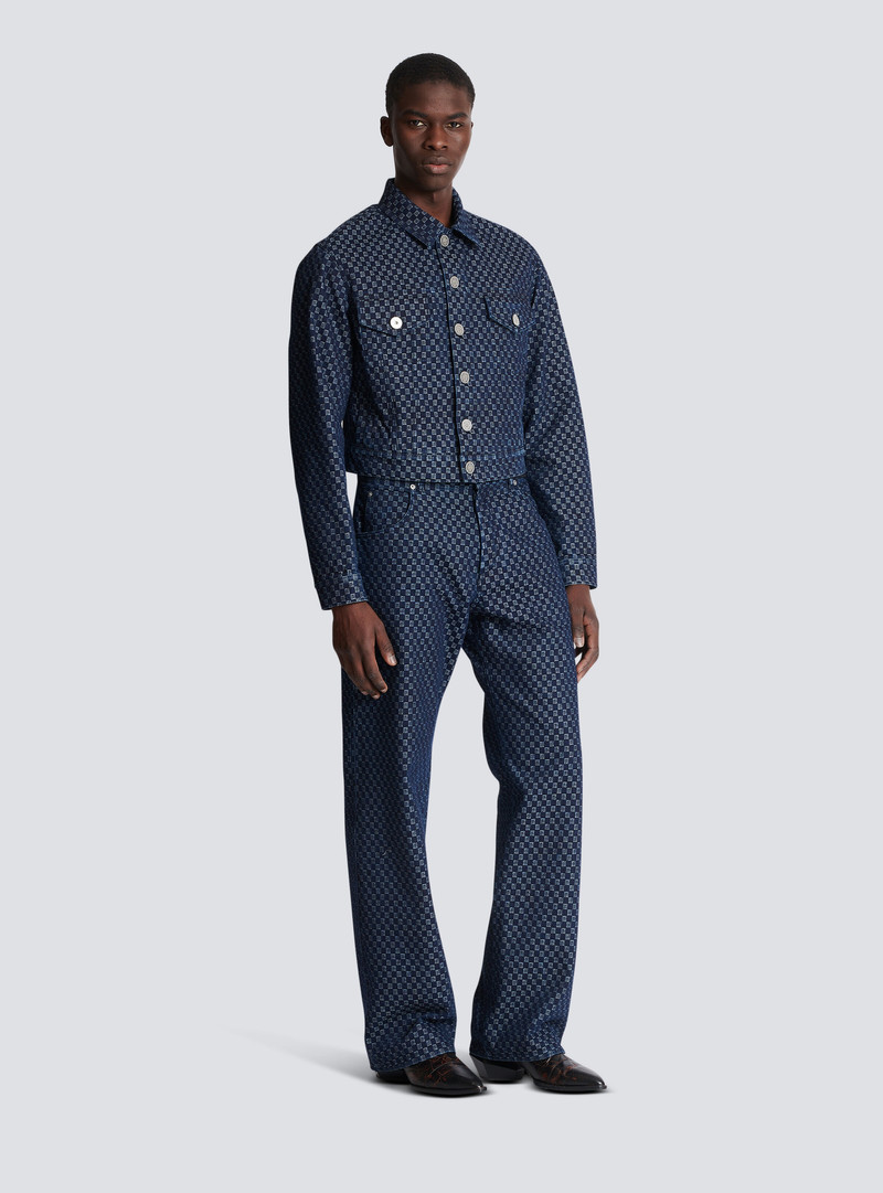 Mini monogram jacquard denim jacket 3