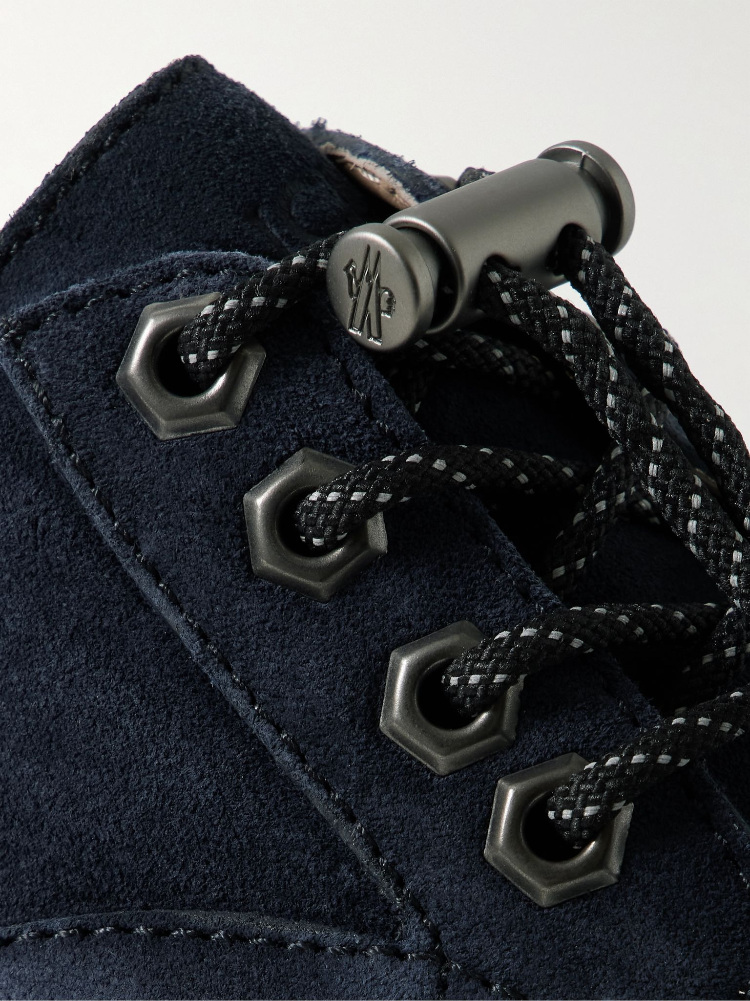 Peka City Suede Derby Shoes Navy - 6