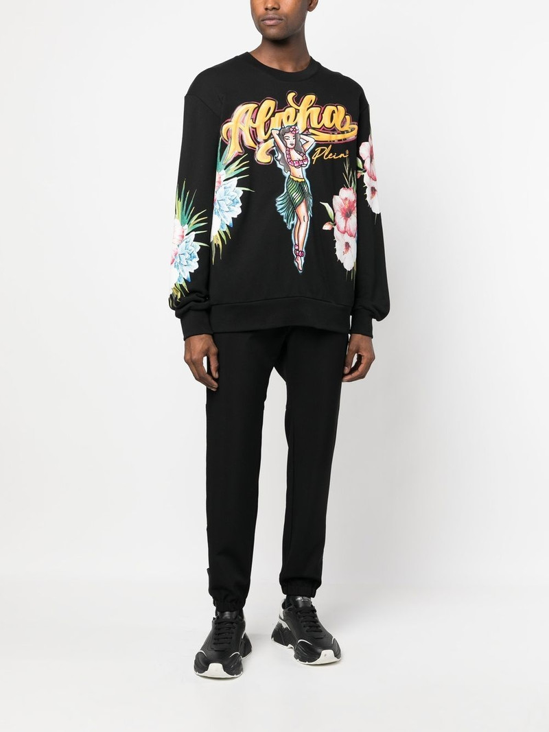 PHILIPP PLEIN Hawaii-print sweatshirt outlook