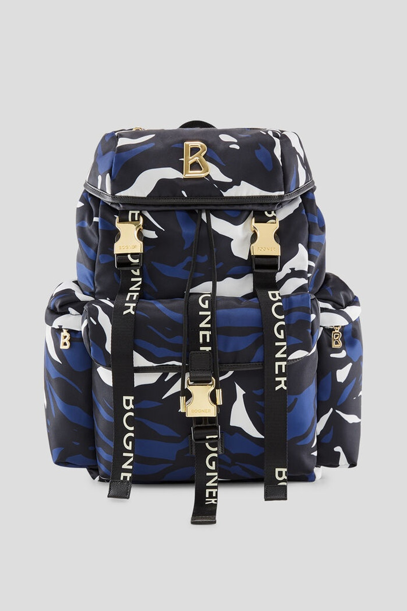 Frozen Riviera Aaron Backpack in Blue/White 1