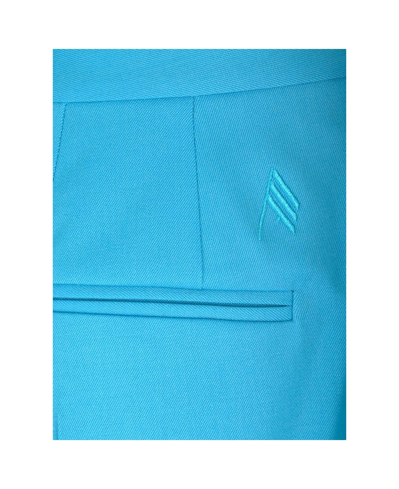 Gary Light Blue Wool Trousers - 4