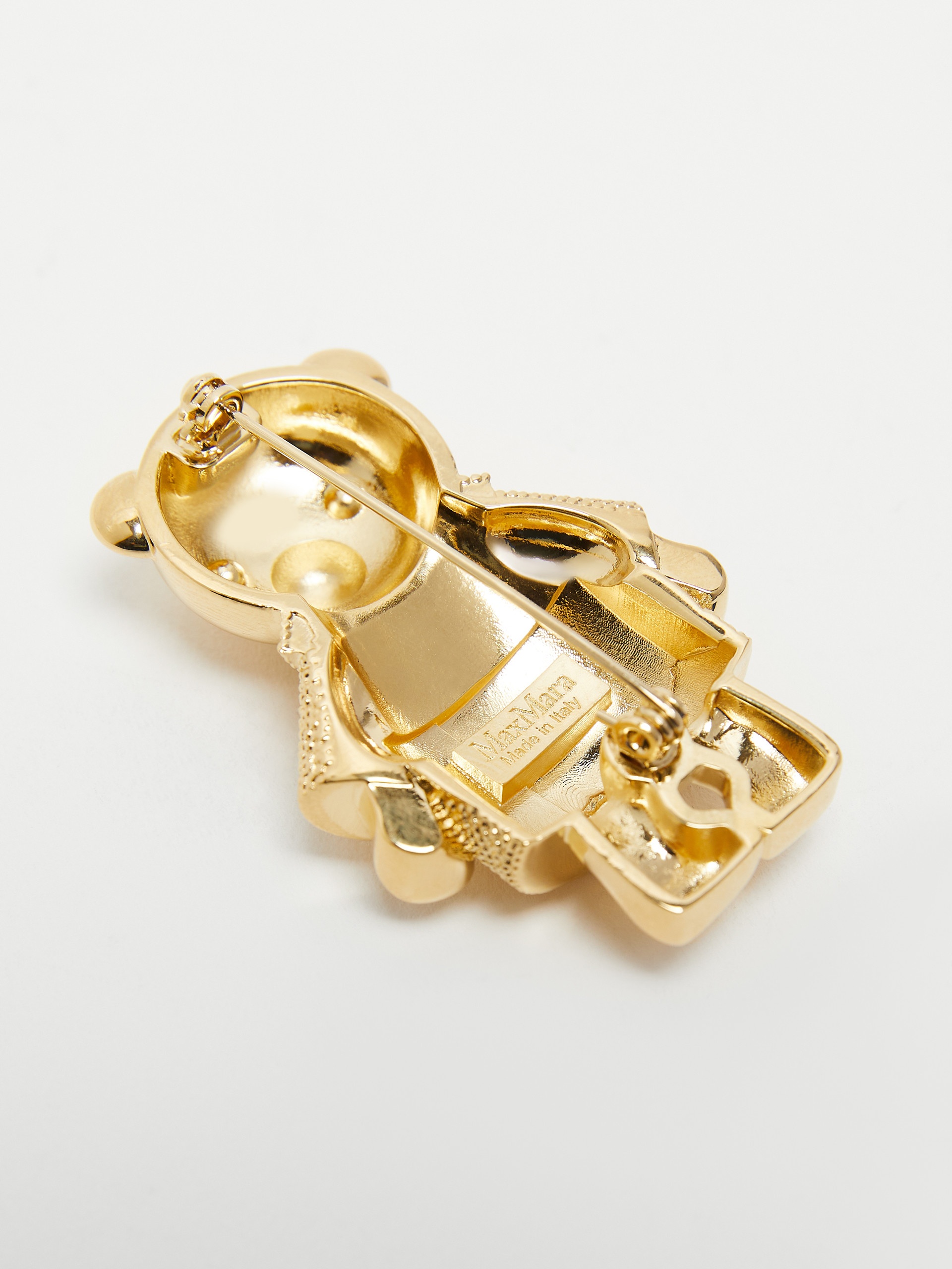 SHINY Metal brooch with rhinestones - 3