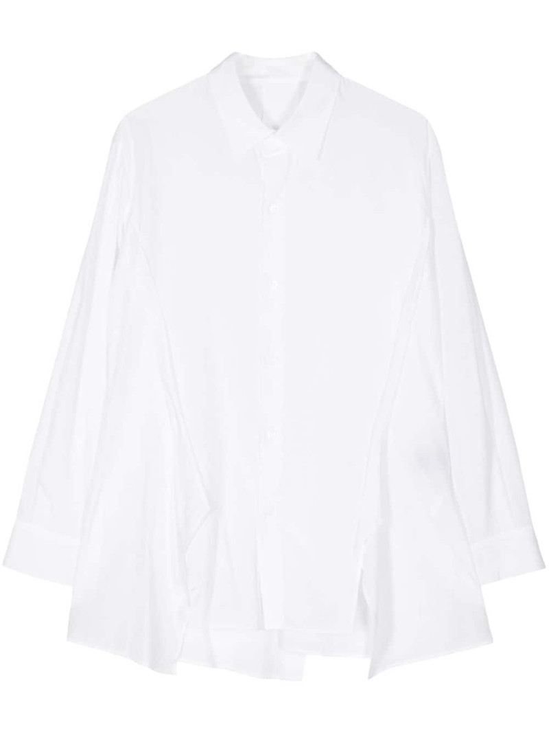 draped long-sleeve shirt 1