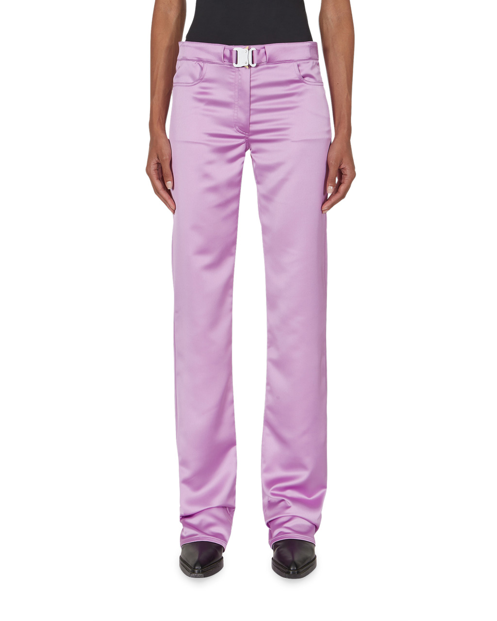 SATIN BUCKLE PANT - 2