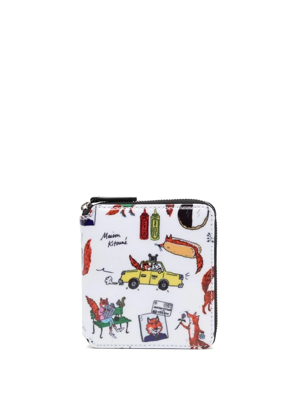 Oly print square zipped wallet - 1