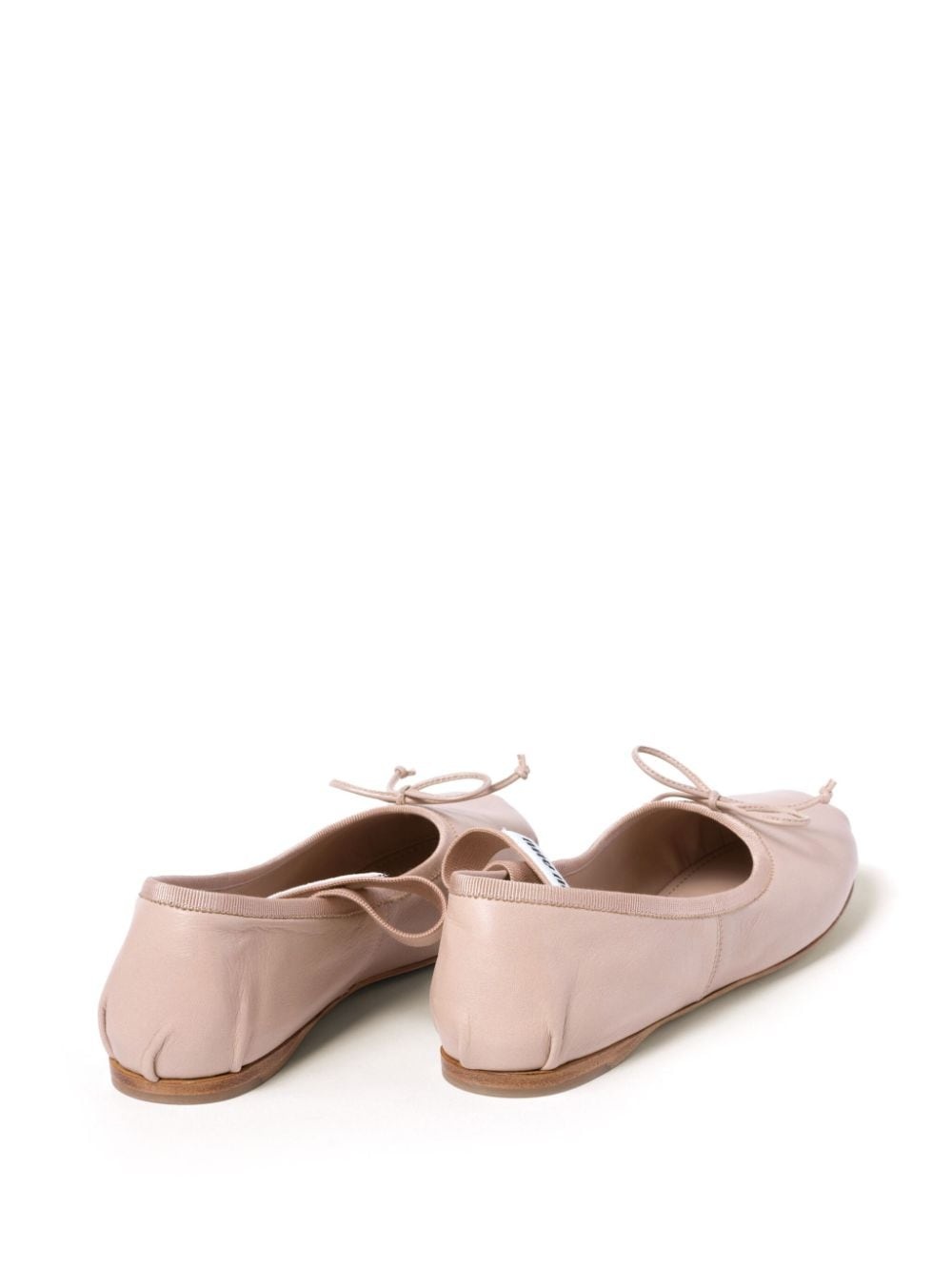 leather ballerina shoes - 3