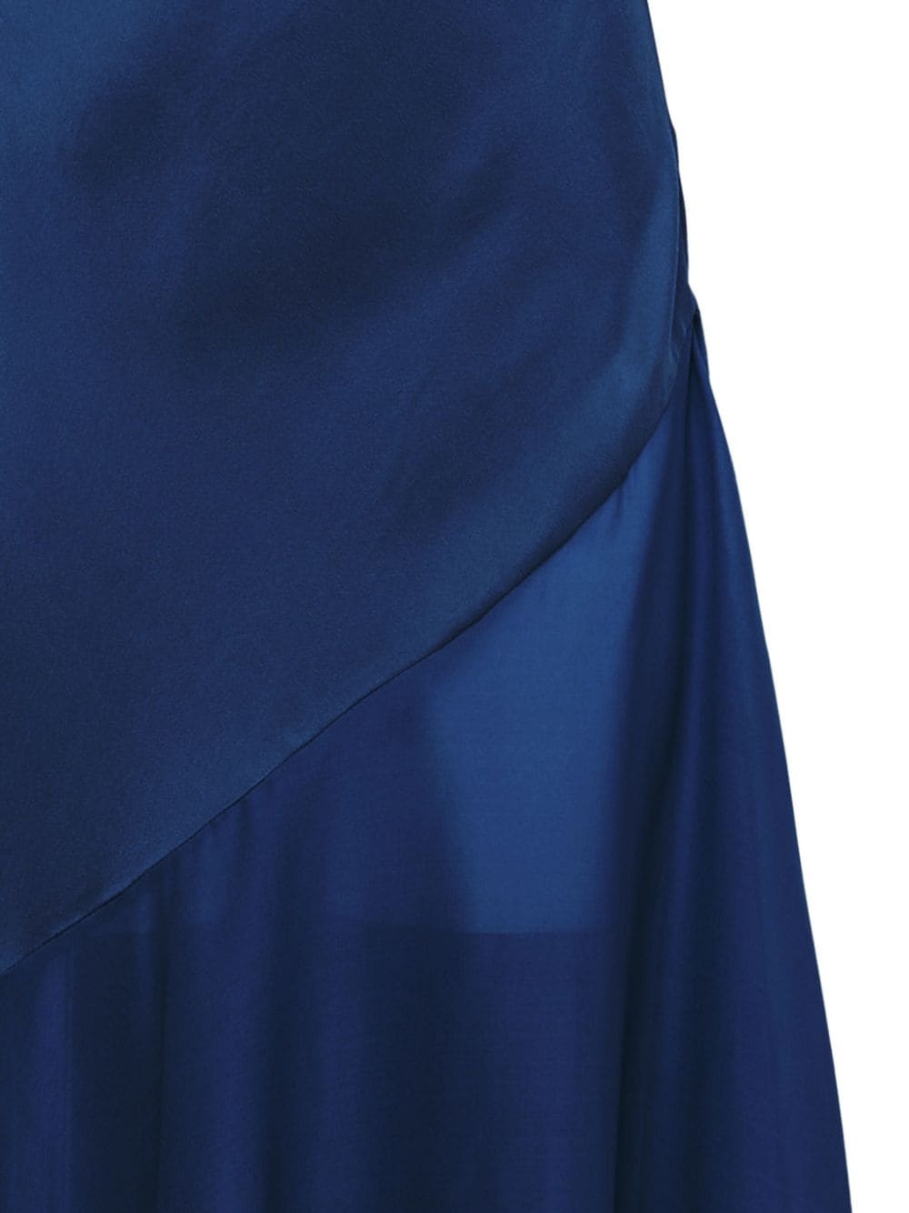 asymmetric panelled midi slip dress - 2
