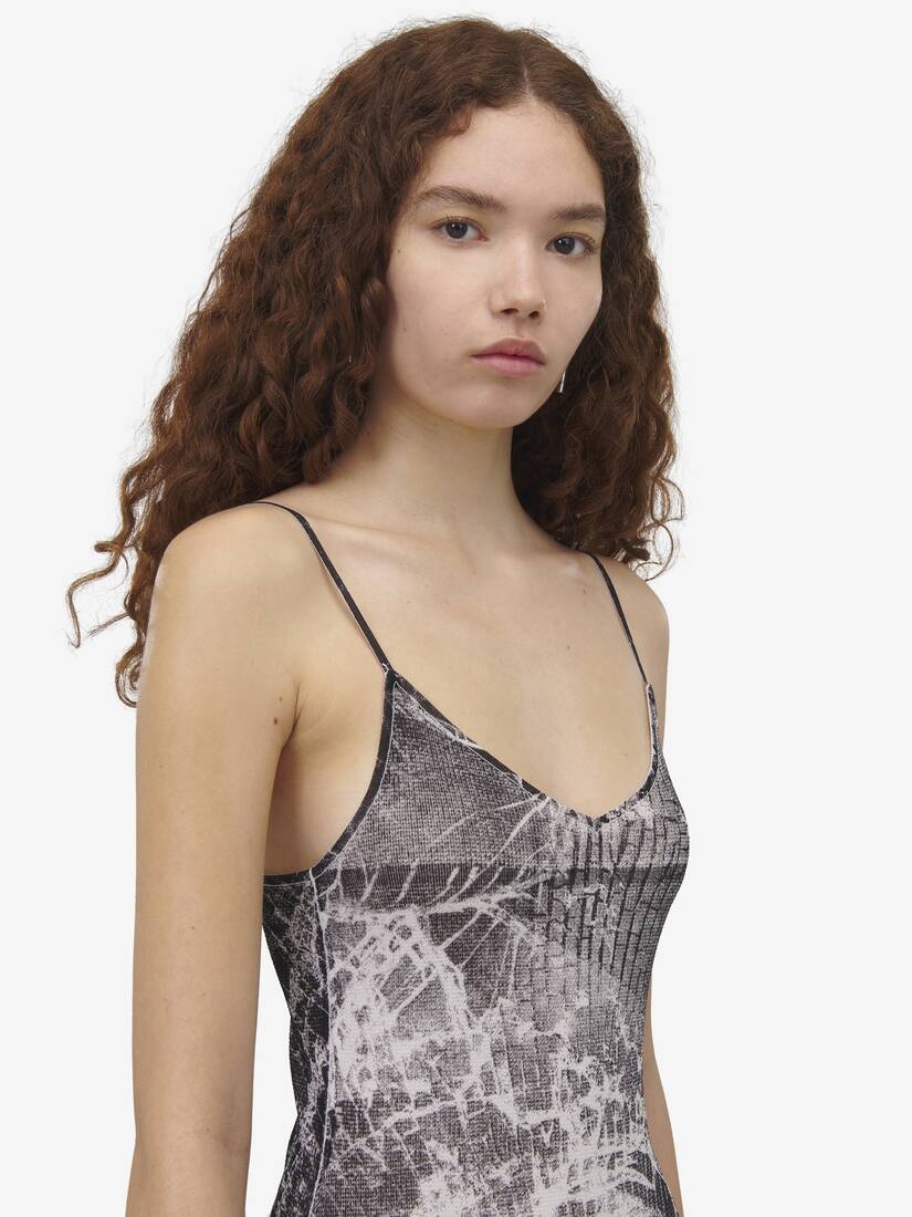 Smashed Screen Slip Dress - 4