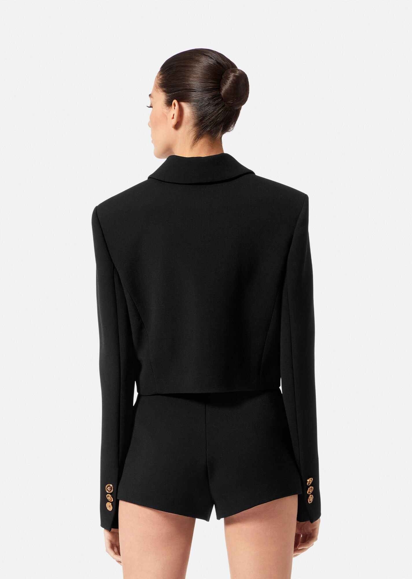 Medusa cutout Virgin Wool Jacket - 4