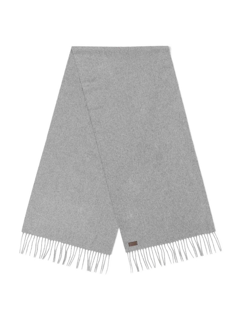 Canali fringed cashmere scarf outlook
